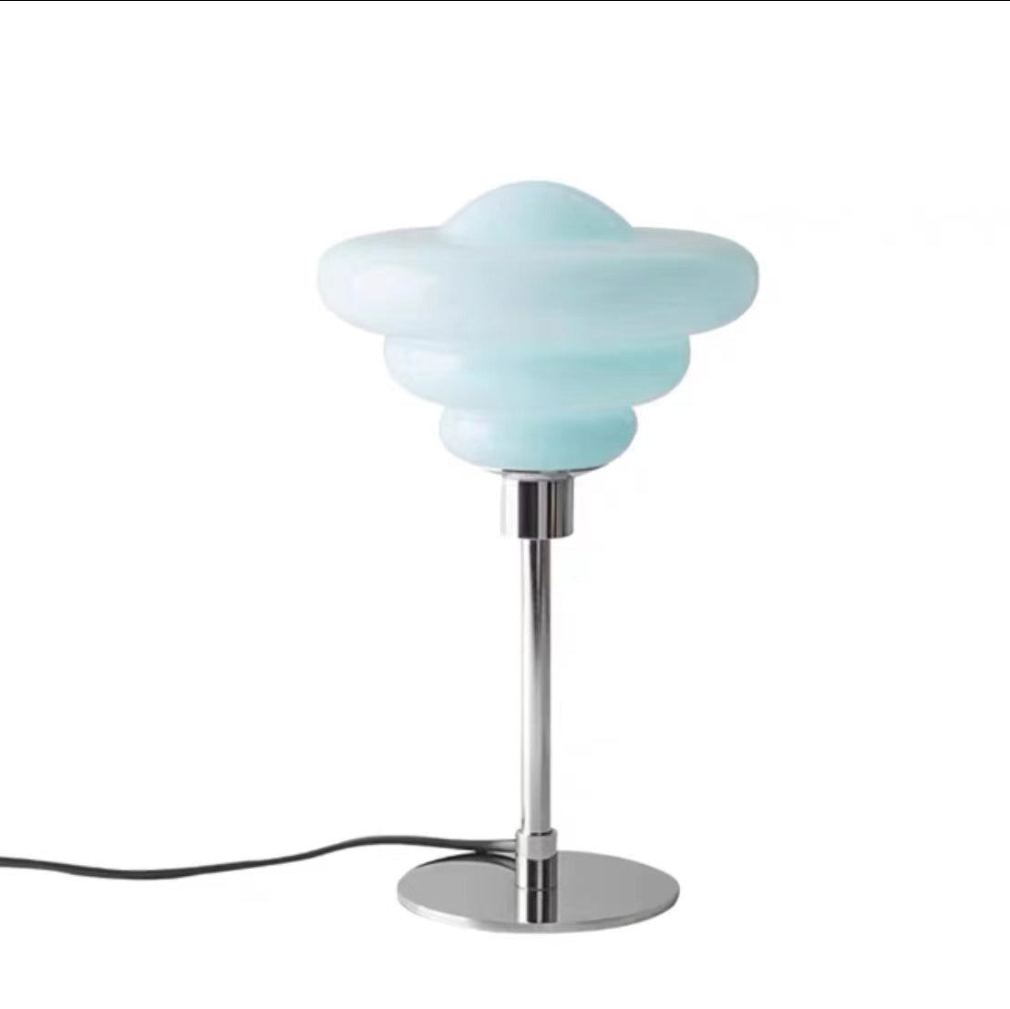 Candy Color Round Glass Table Lamp