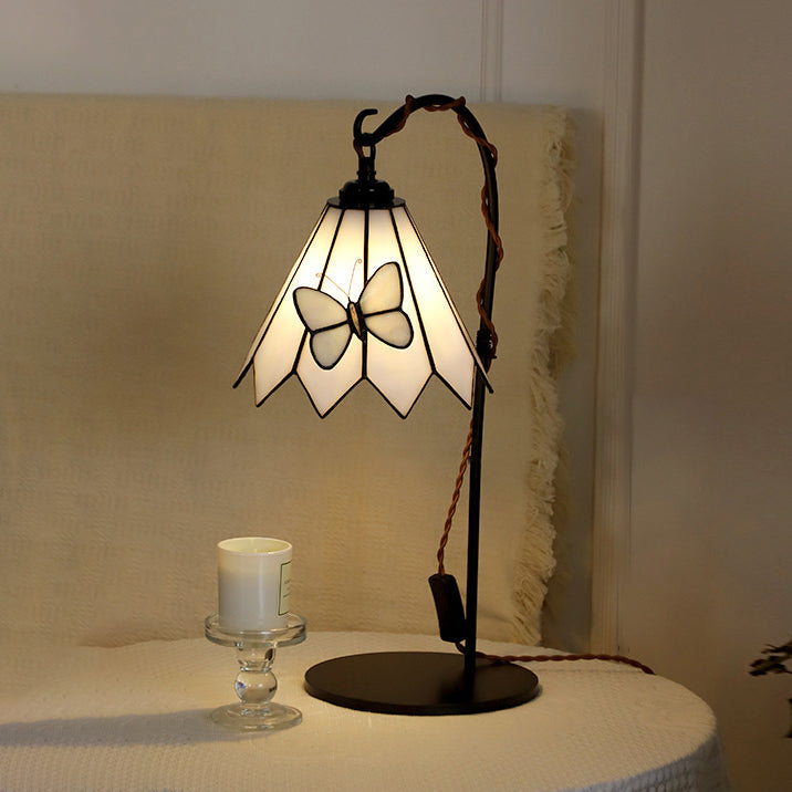 Butterfly Prismatic Metal Glass Table Lamp
