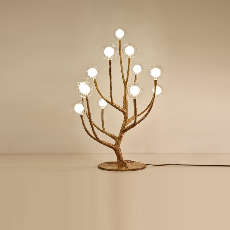 Twig Orb Resin Hardware 12-Light Table Lamp