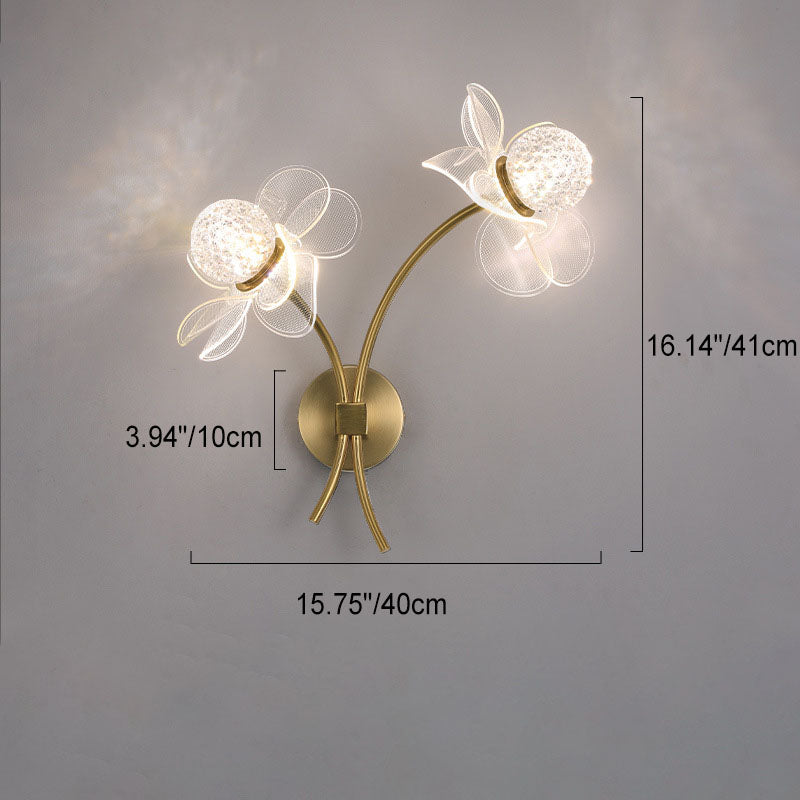 Lotus Flowers Acrylic Wall Lamp