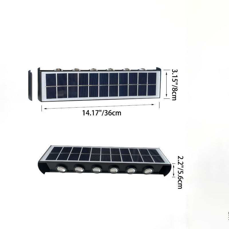Rectangular ABS PMMA Patio Outdoor Light