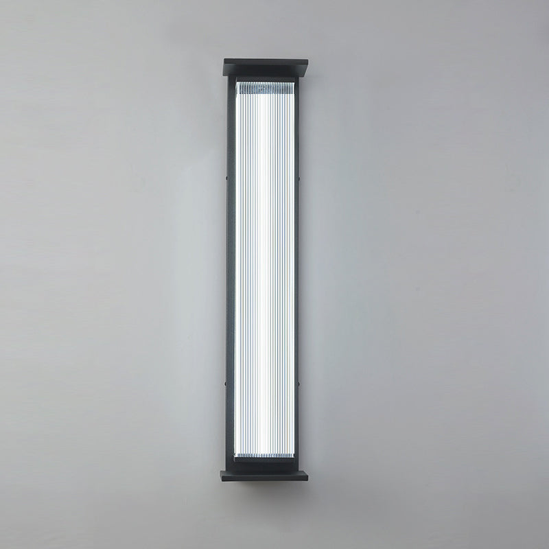 Rectangular Stainless Steel Acrylic Outdoor Light