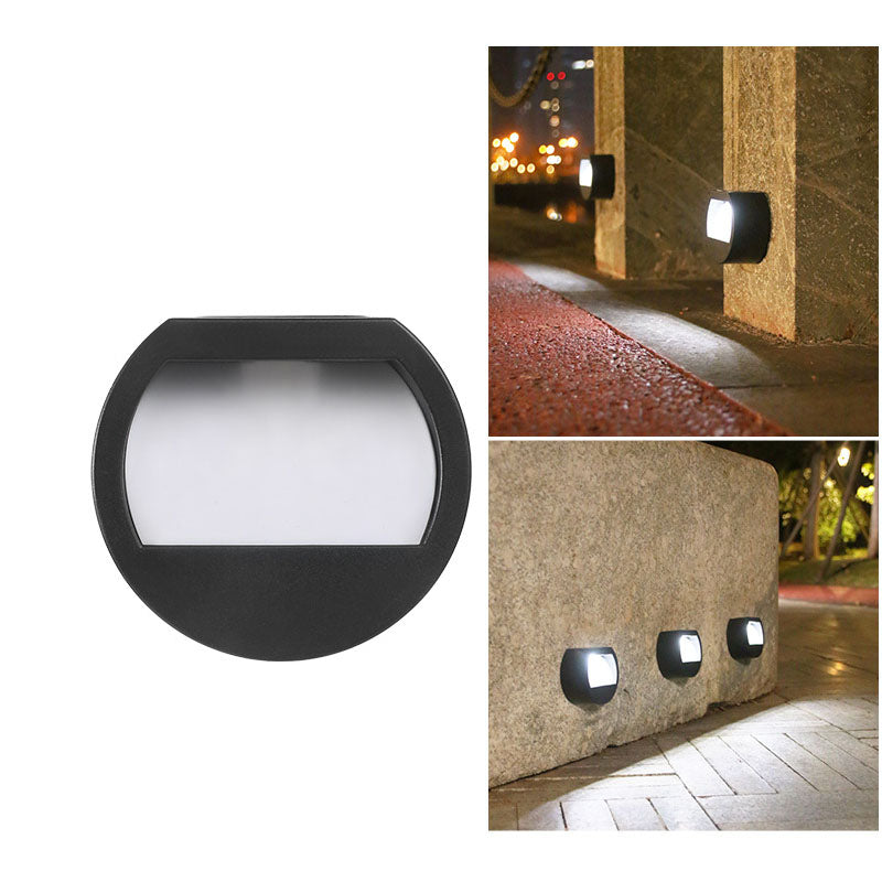 Round Square Patio Step Outdoor Light