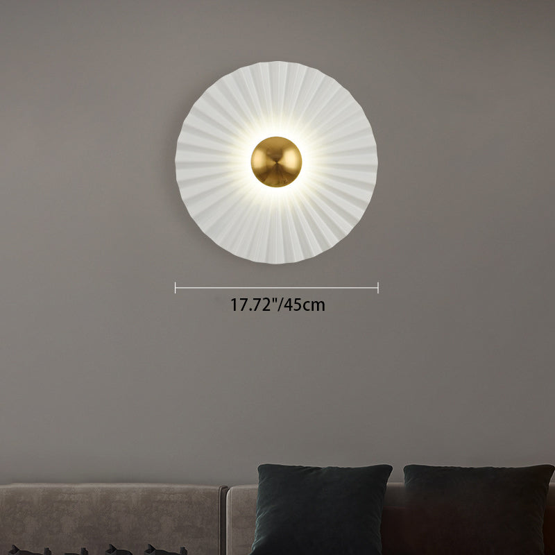 Round Scallop Hardware Living Wall Lamp