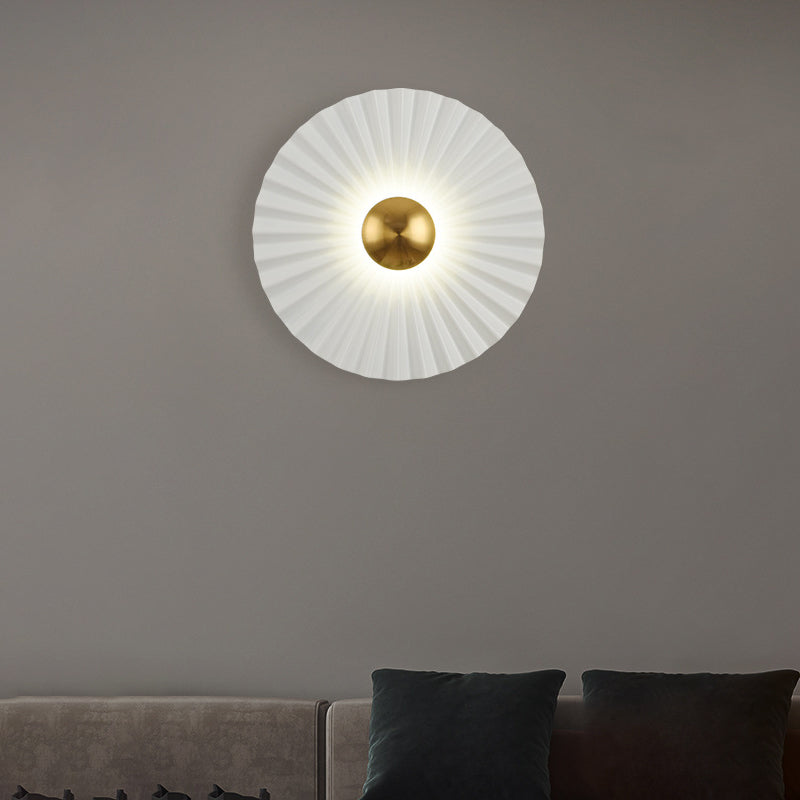Round Scallop Hardware Living Wall Lamp