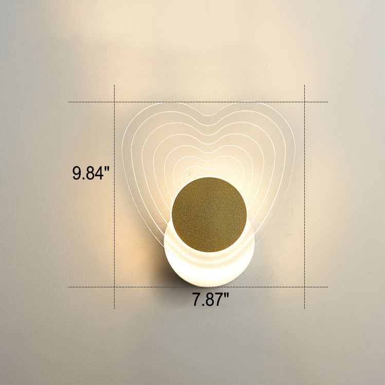 Gold Geometric Acrylic Wall Lamp
