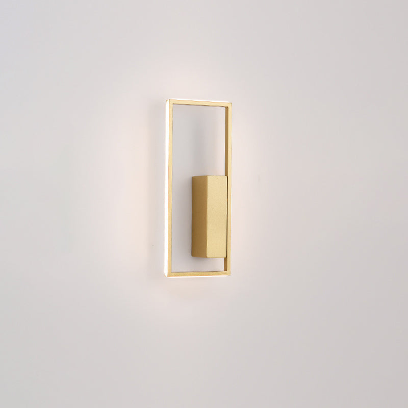 Rectangle Line Iron Silicone Wall Lamp