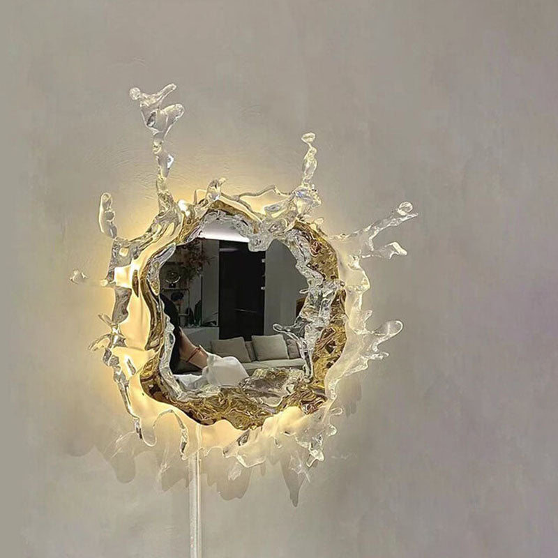 Stainless Steel Acrylic Water Wall Lamp