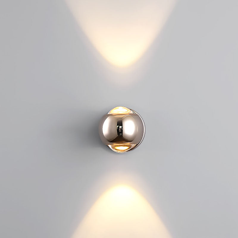 Aluminum Semicircle Up Down Wall Lamp