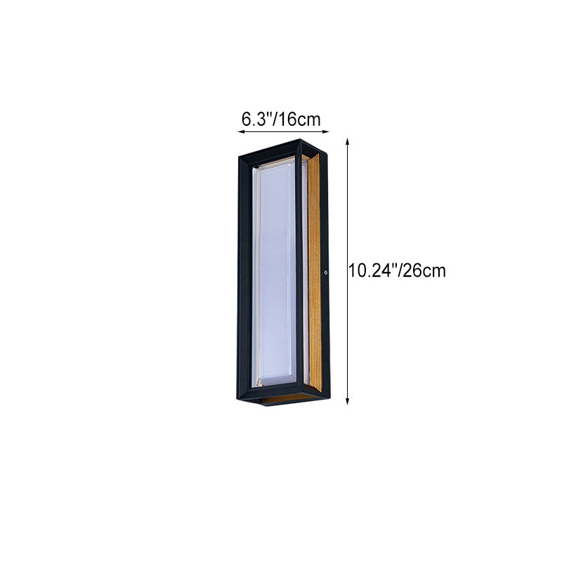 Aluminum Square PC Patio Outdoor Light