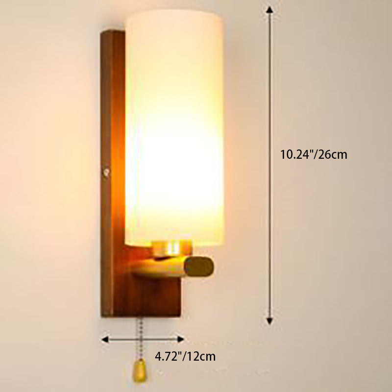 Antler Square Cylinder Wood Wall Lamp