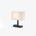 Rectangular Cloth Iron Living Table Lamp