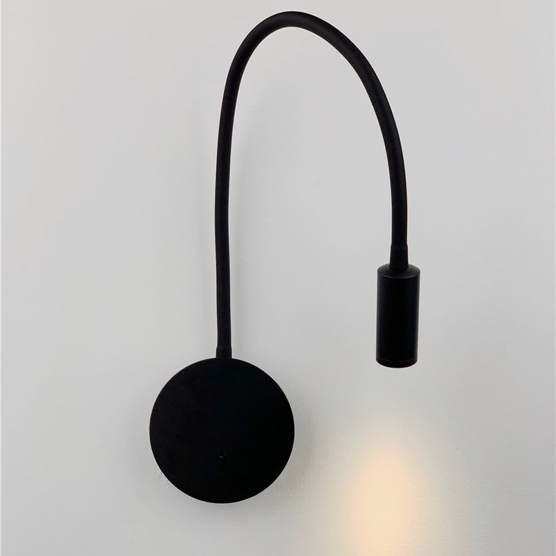 Round Retractable Bent Iron Wall Lamp