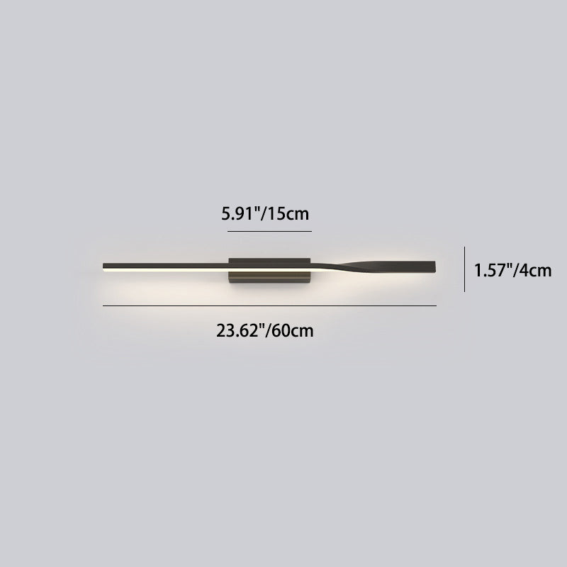Aluminum Straight Line Silicone Wall Lamp