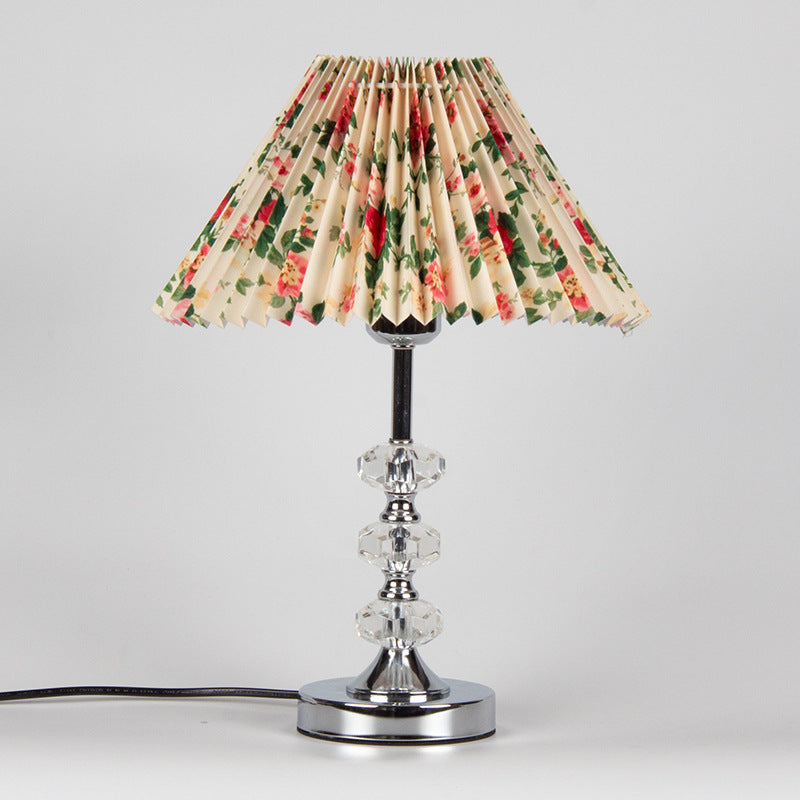 Pleated Solid Color Acrylic Table Lamp