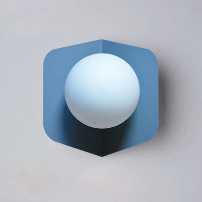Globe Glass Ball Bedroom Wall Lamp