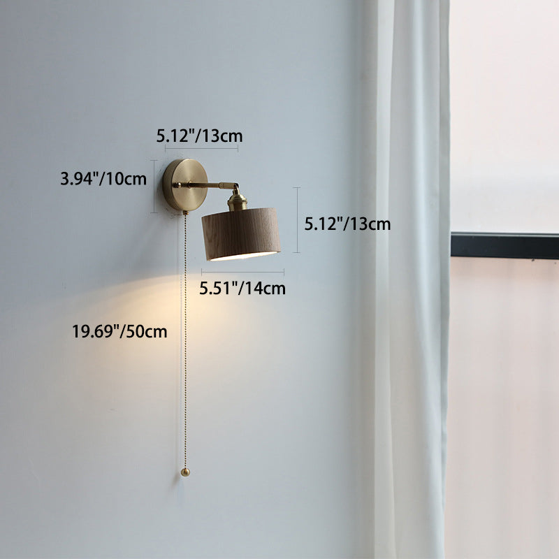 Round Cone Dome Copper Wall Lamp