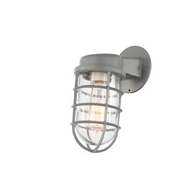 Aluminum Round Cage Entryway Wall Lamp