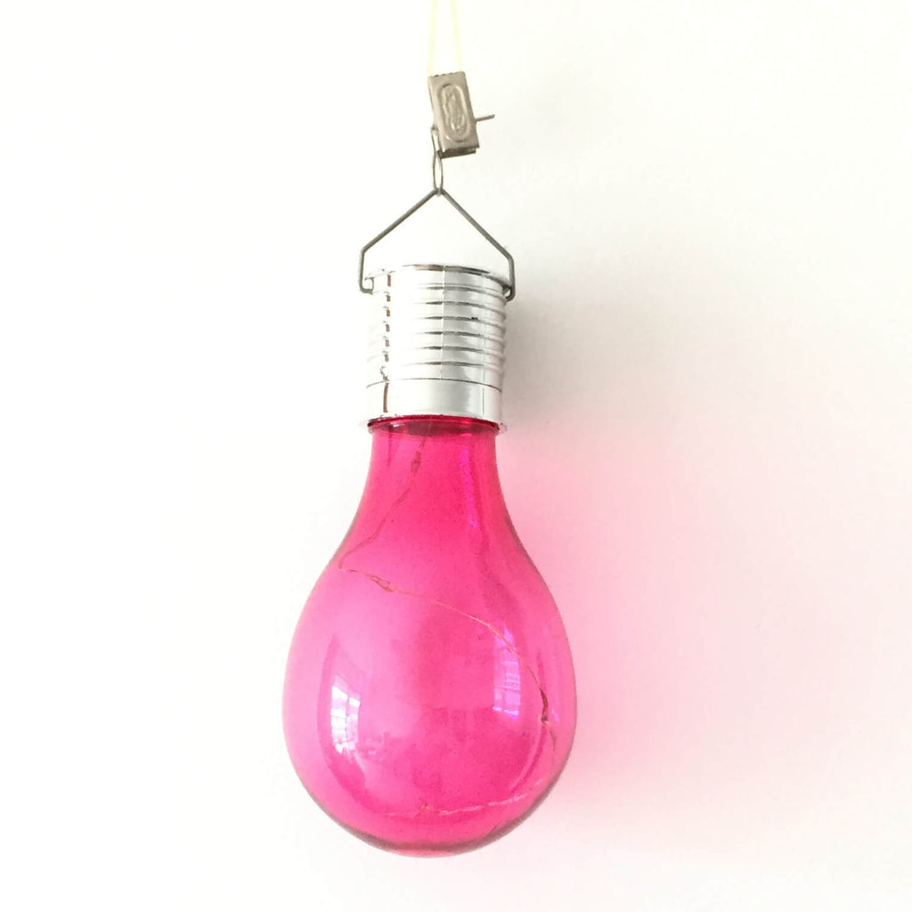 Color Bulbs Plastic Outdoor Light
