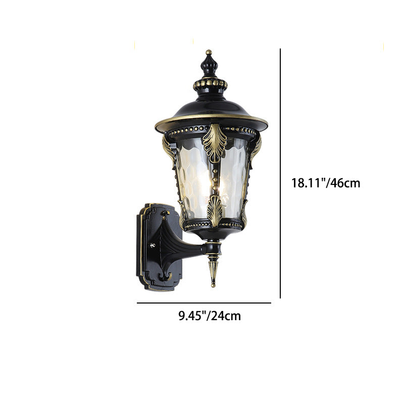 Quadrangle Pointed Cylinder Aluminum Outdoor Light