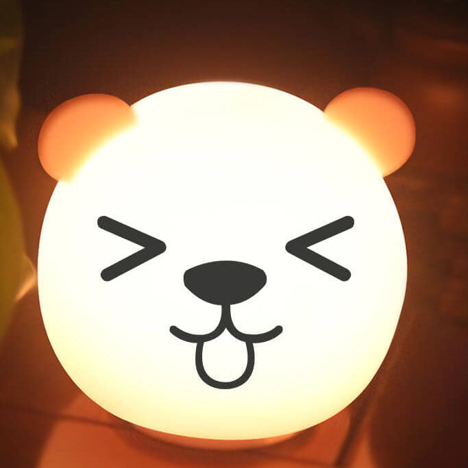 Cartoon Animal Colorful Silicone Table Lamp