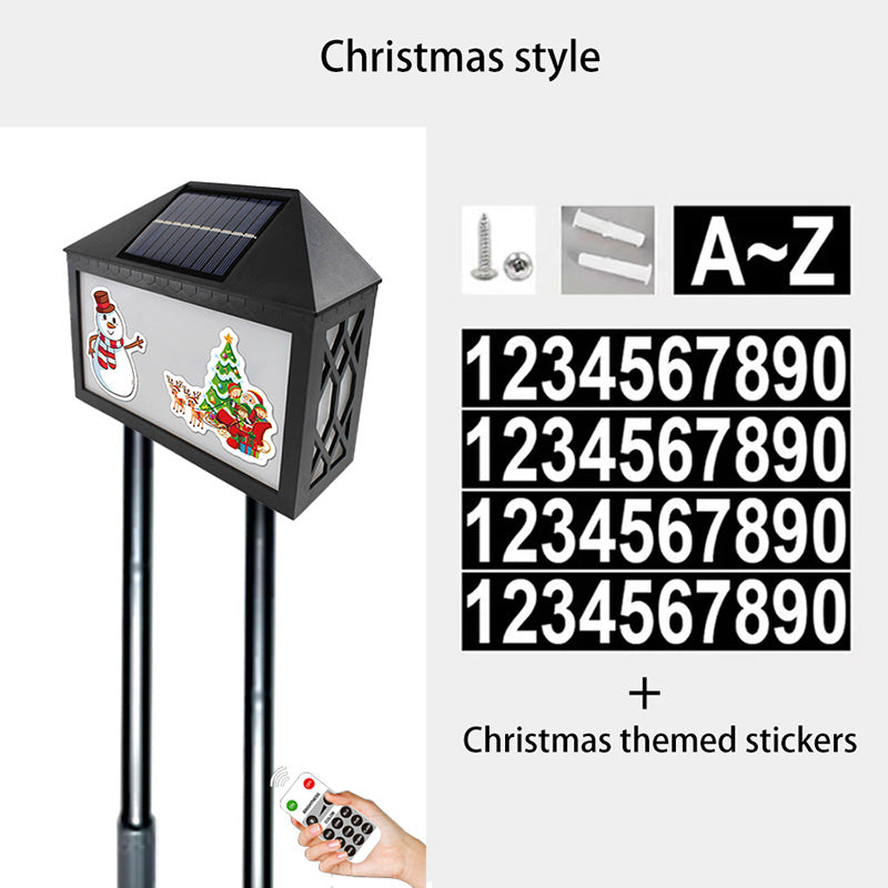 ABS Address Sign Digital Outdoor Light