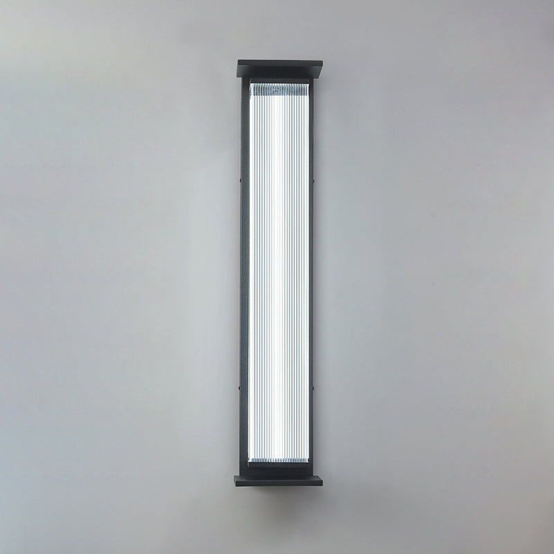 Rectangular Stainless Steel Acrylic Outdoor Light