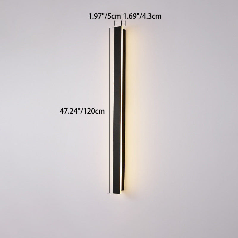 Long Rectangular Aluminum Acrylic Outdoor Light