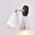 Cylindrical Trapezoidal Aluminum Wood Wall Lamp