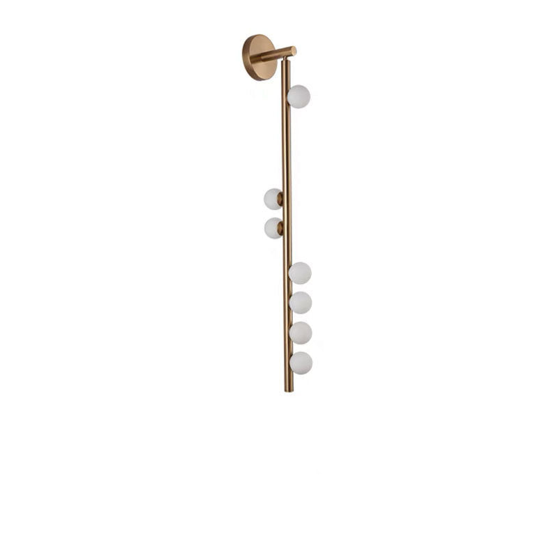 Iron Glass Ball Living 5-Light Wall Lamp