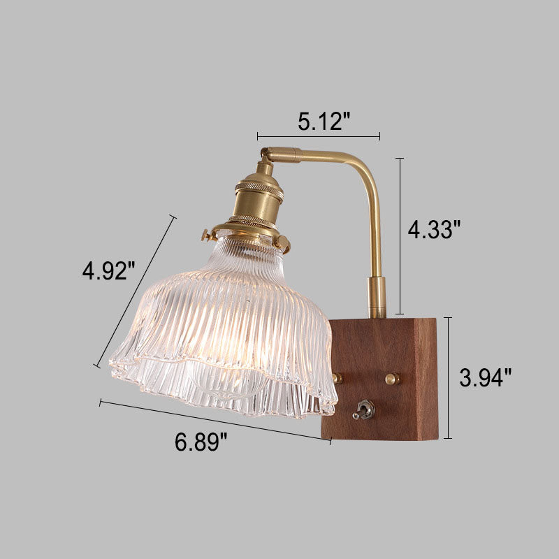 Black Walnut Wall Lamp
