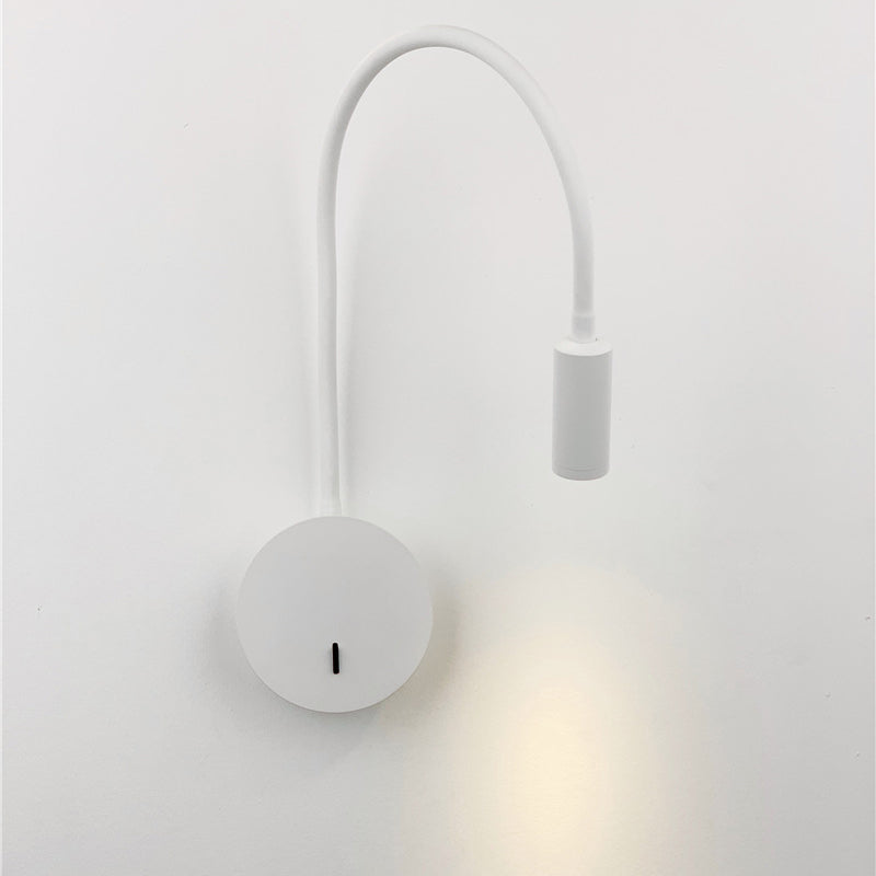 Round Retractable Bent Iron Wall Lamp