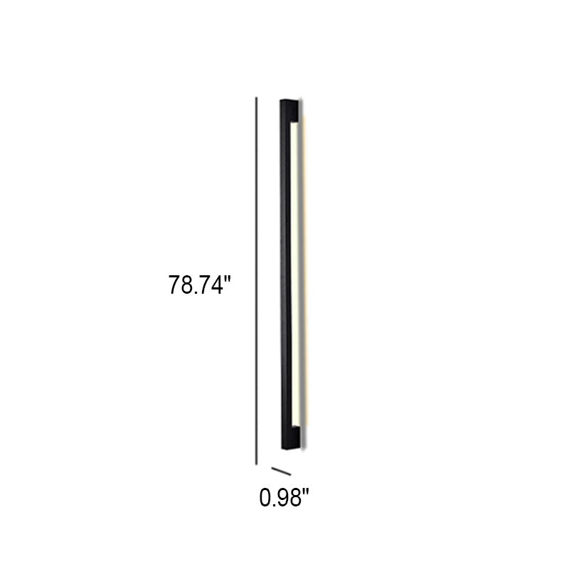 Long Strip Aluminum Silicone Wall Lamp
