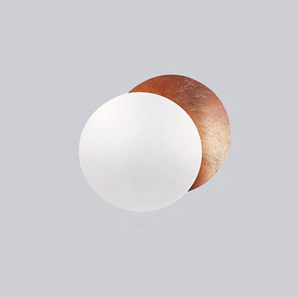Alloy Round Bedroom Wall Lamp