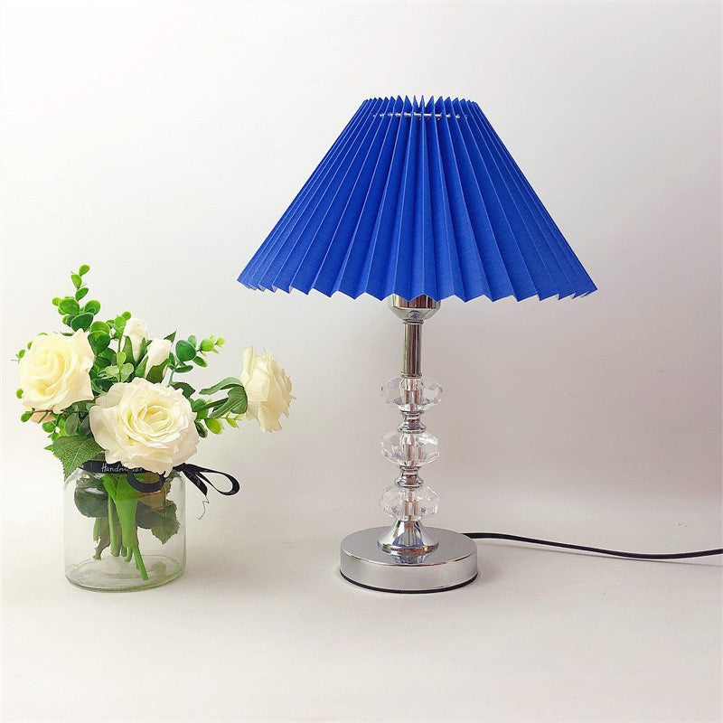 Pleated Solid Color Acrylic Table Lamp