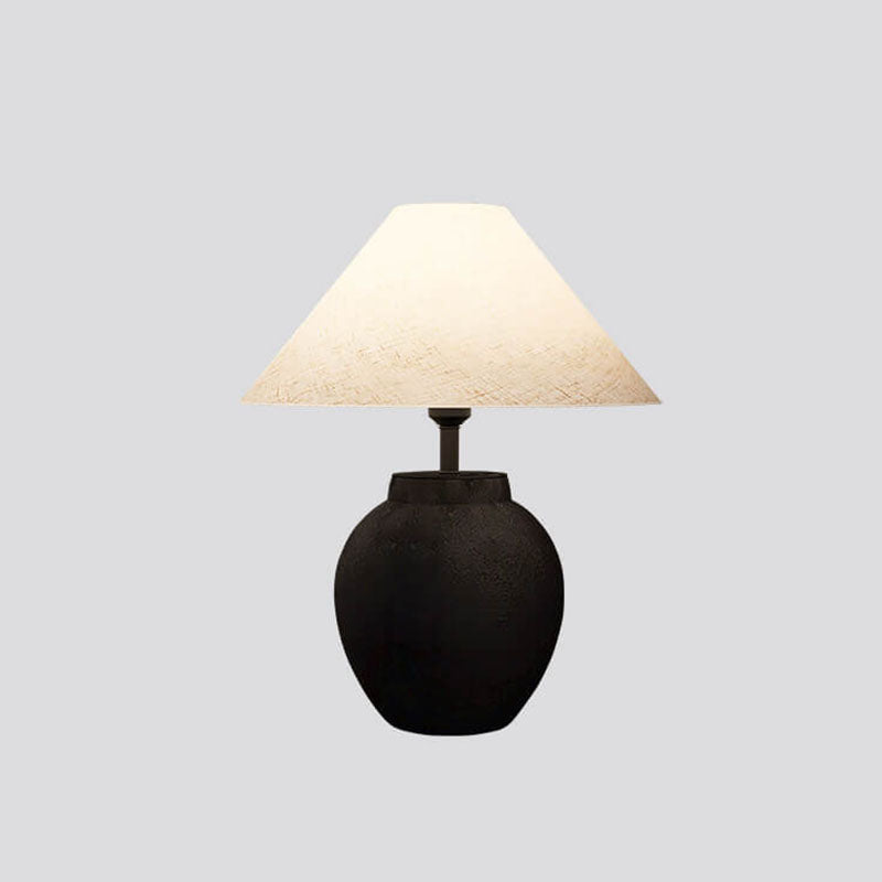 Metal Ceramic Pot Table Lamp