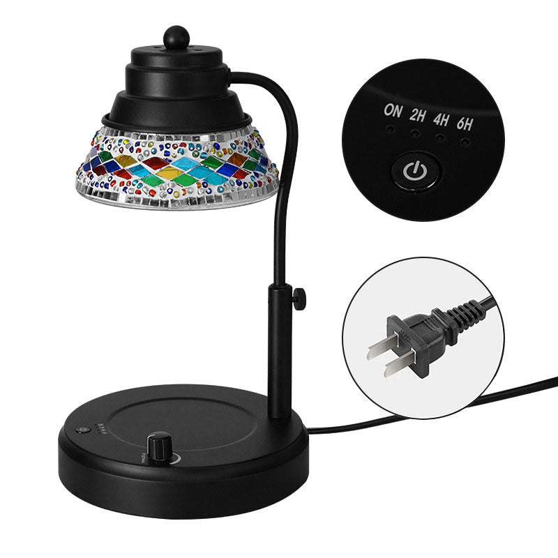 Disc Cylinder Iron Plastic Table Lamp