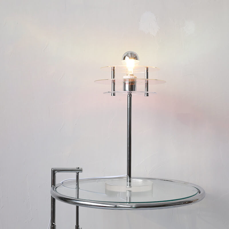 Acrylic Space Saucer Design Table Lamp