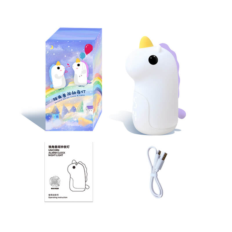 Cartoon Unicorn Timer Alarm Floor Lamp