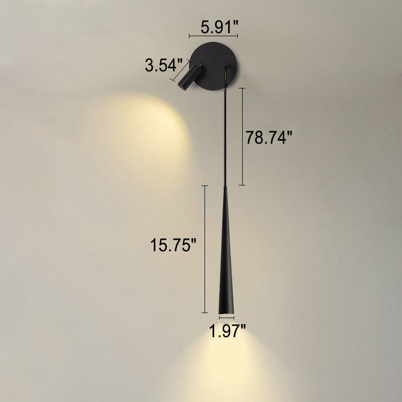 Long Cylindrical Wall Lamp