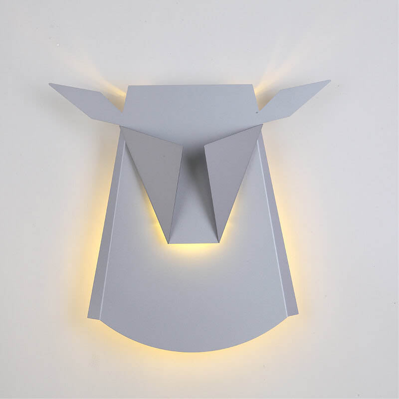 Iron Bull Head Shape Wall Lamp