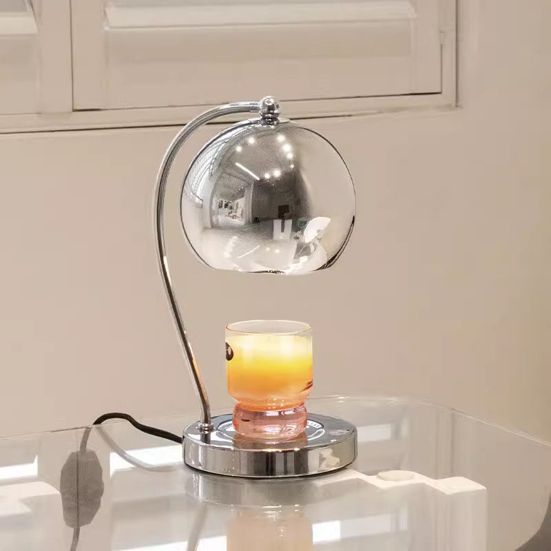 Iron Stainless Steel Round Table Lamp