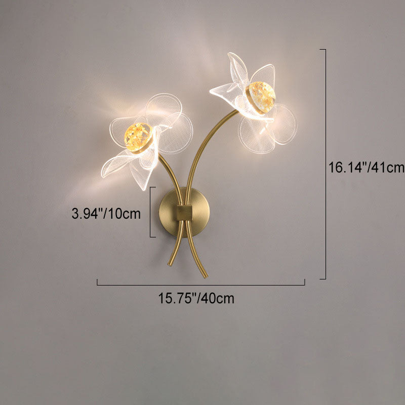 Lotus Flowers Acrylic Wall Lamp