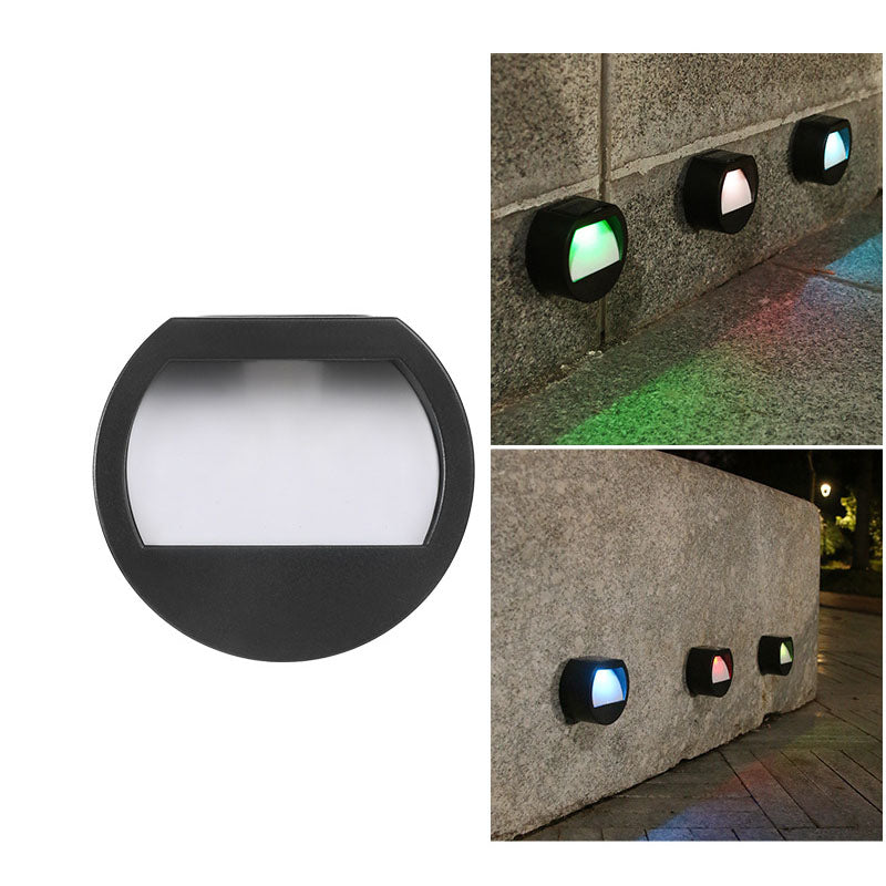 Round Square Patio Step Outdoor Light
