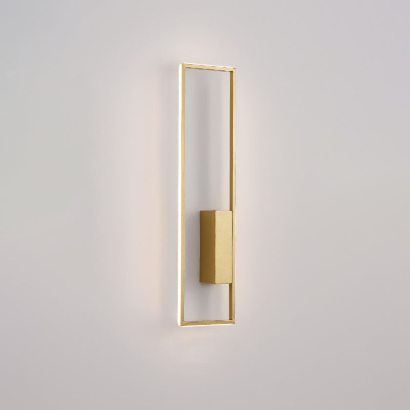 Rectangle Line Iron Silicone Wall Lamp