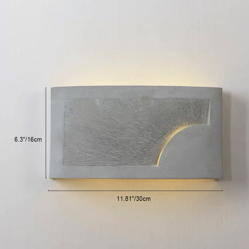 Tiered Cement Round Living Wall Lamp
