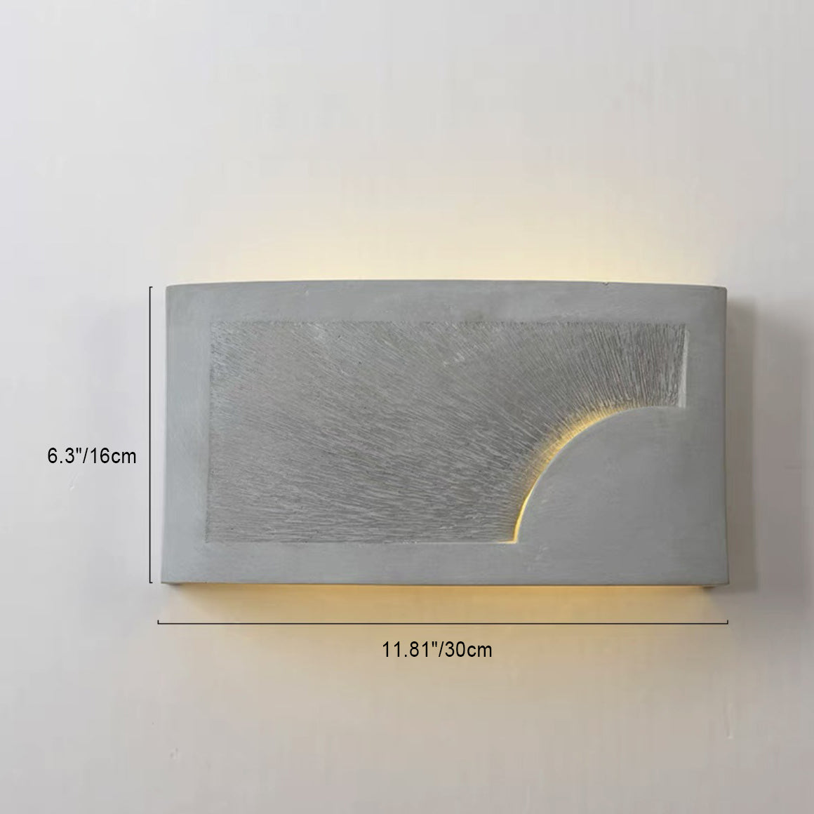 Tiered Cement Round Living Wall Lamp