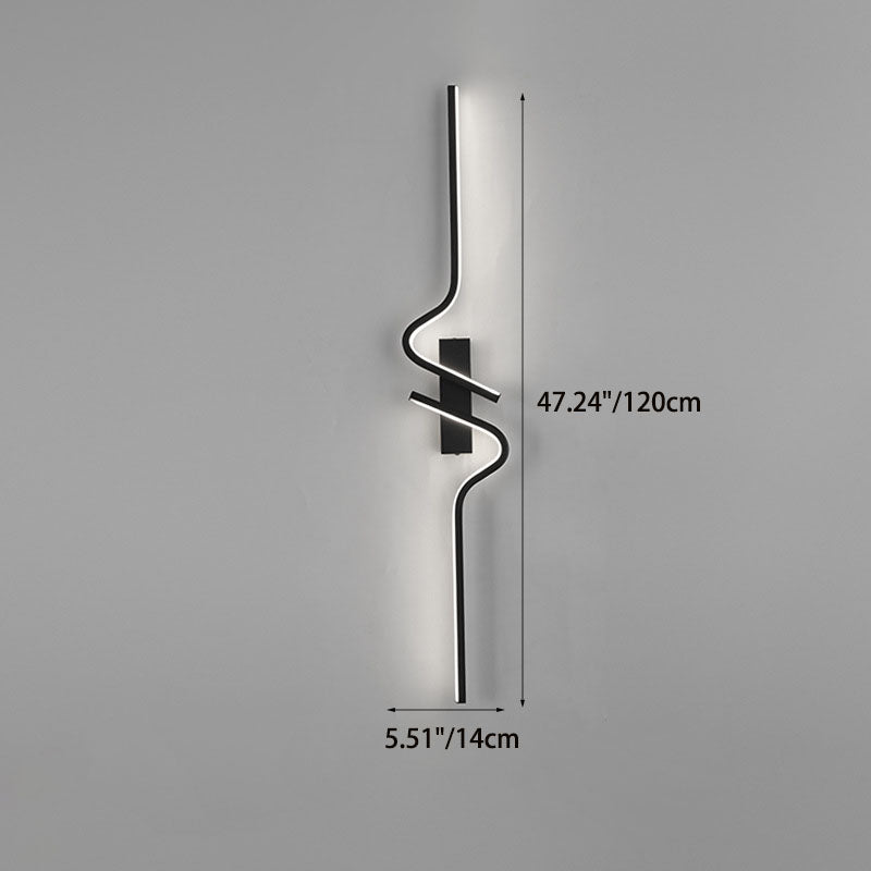 Strip Aluminum Silicon Gel Wall Lamp