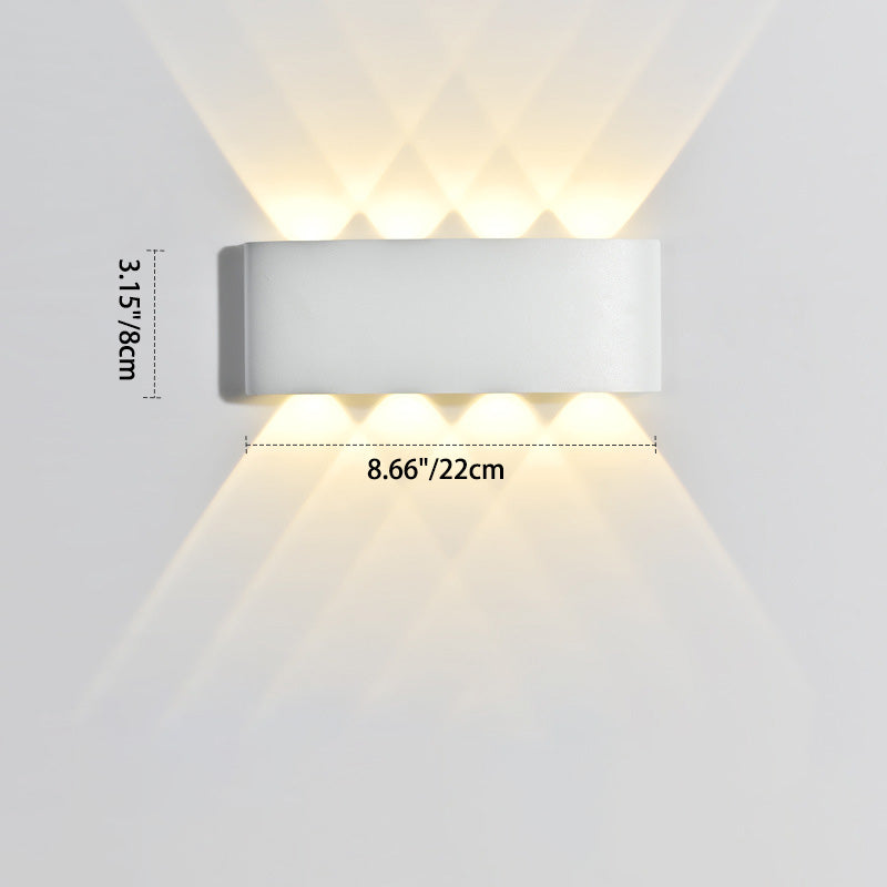 Cylinder Rectangular Aluminium Iron Outdoor Light
