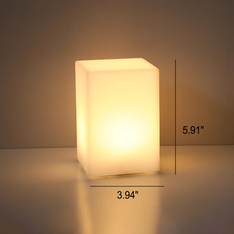 Geometry PE Battery Remote Table Lamp